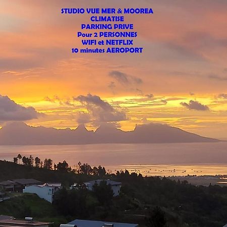 Studio Vaimiti Pour 2 Personnes Vue Mer Et Moorea 帕皮提 外观 照片