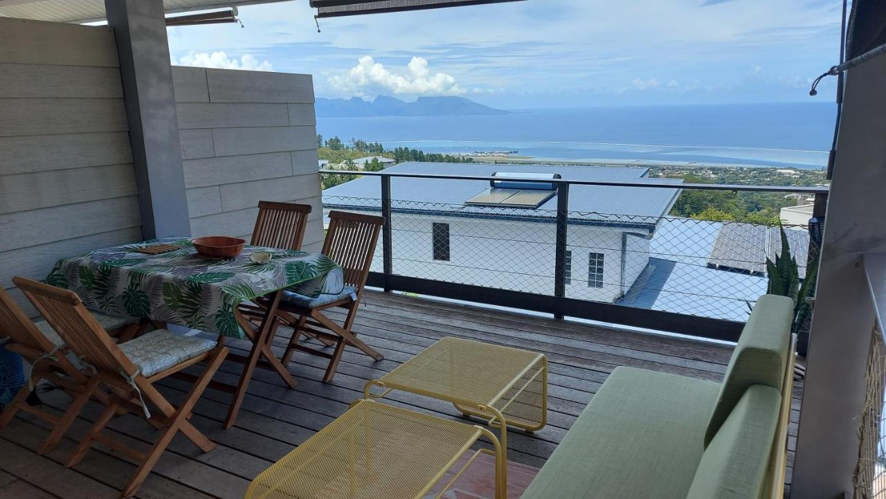 Studio Vaimiti Pour 2 Personnes Vue Mer Et Moorea 帕皮提 外观 照片