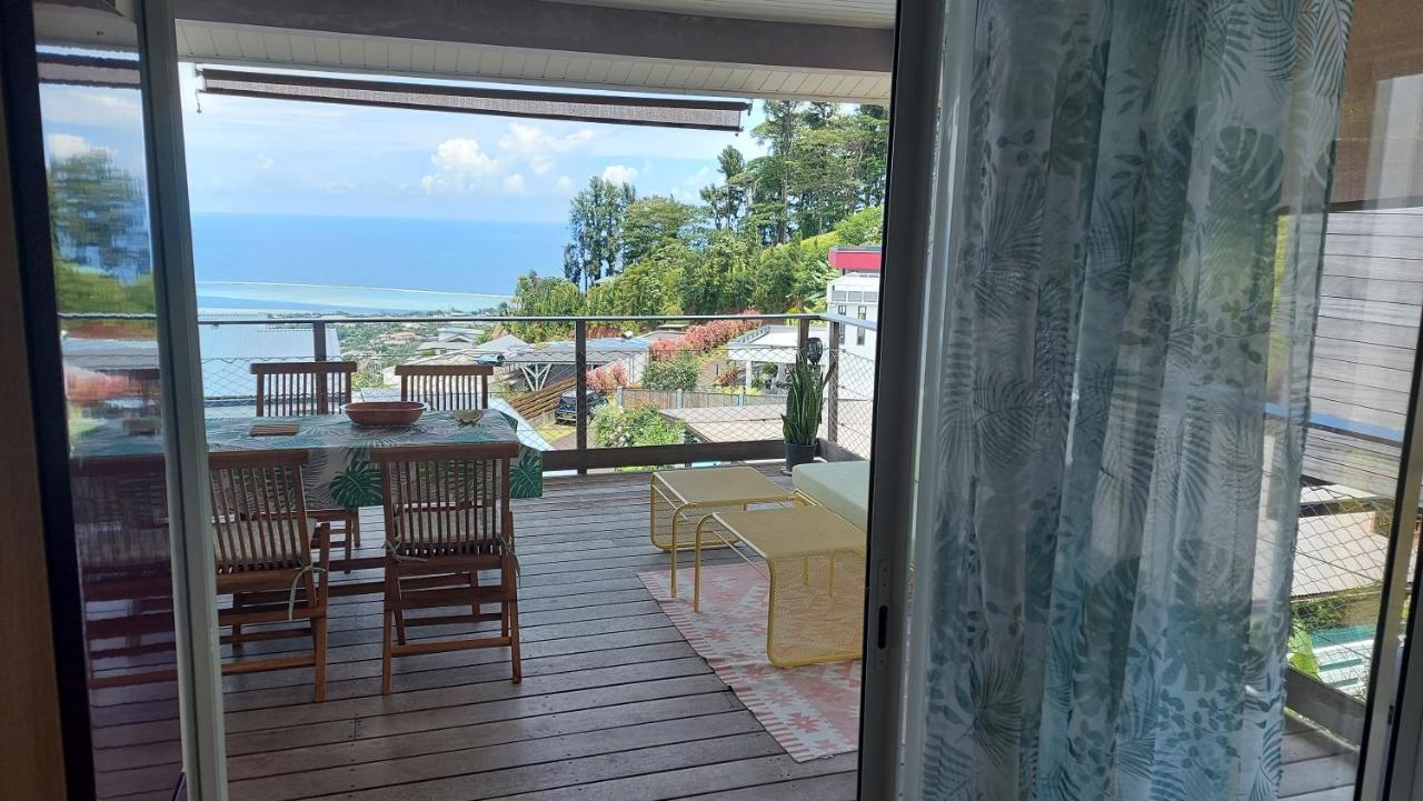 Studio Vaimiti Pour 2 Personnes Vue Mer Et Moorea 帕皮提 外观 照片